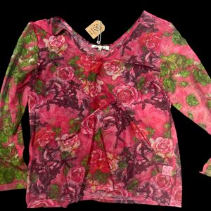 Racing Cowgirl Mesh Top