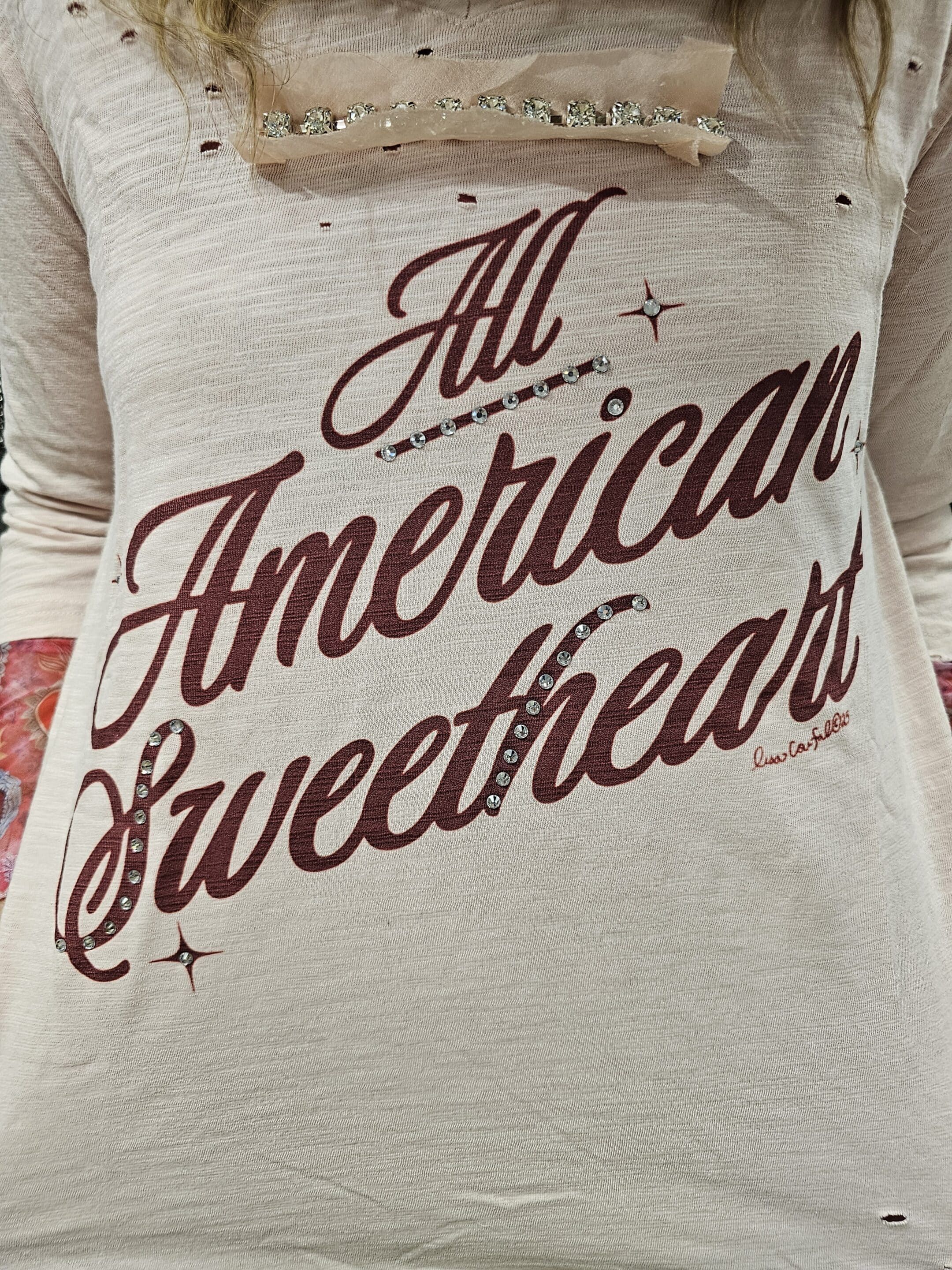 All American Sweetheart Tattered Tee - Image 2