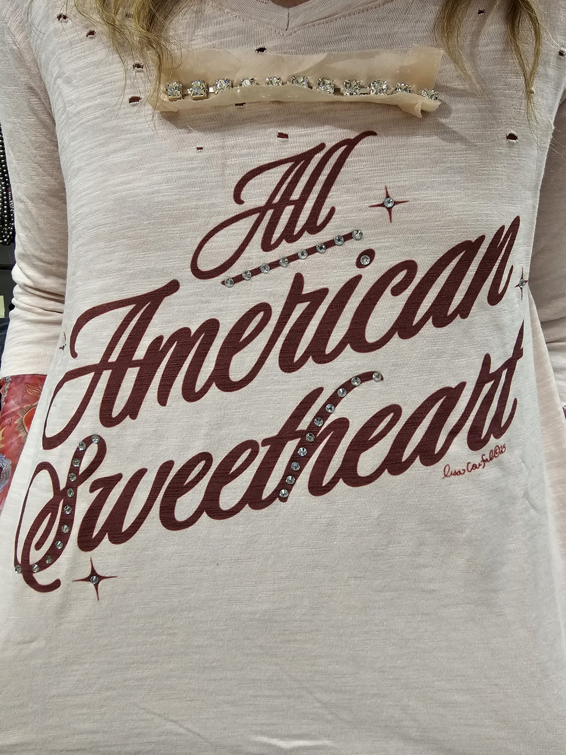 All American Sweetheart Tattered Tee - Image 4