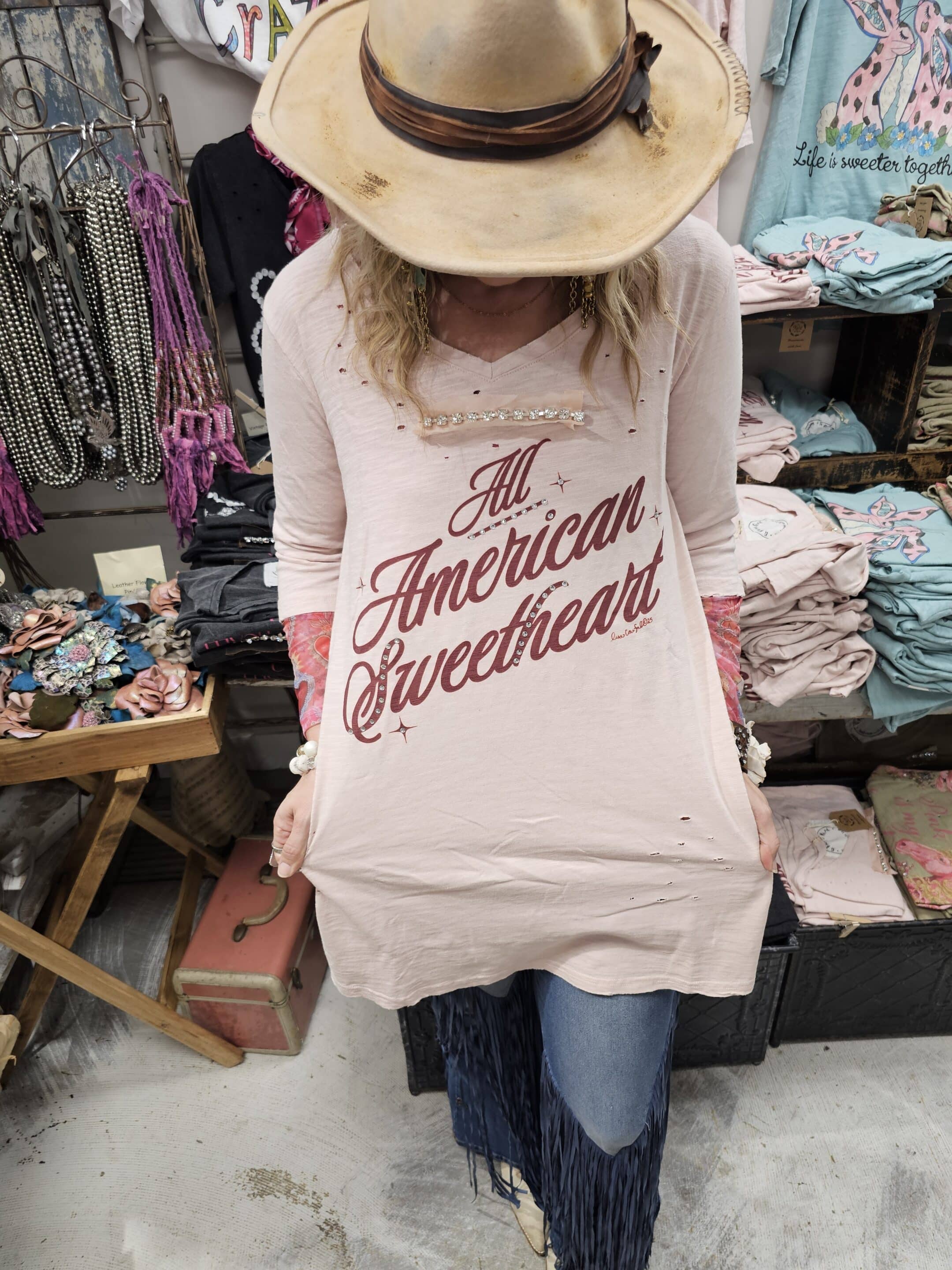 All American Sweetheart Tattered Tee - Image 3