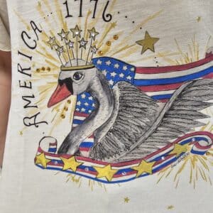 America Swan Tattered Tee