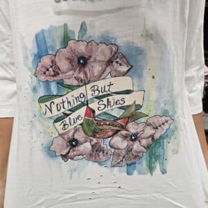 Nothing But Blue Skies Tattered Tee